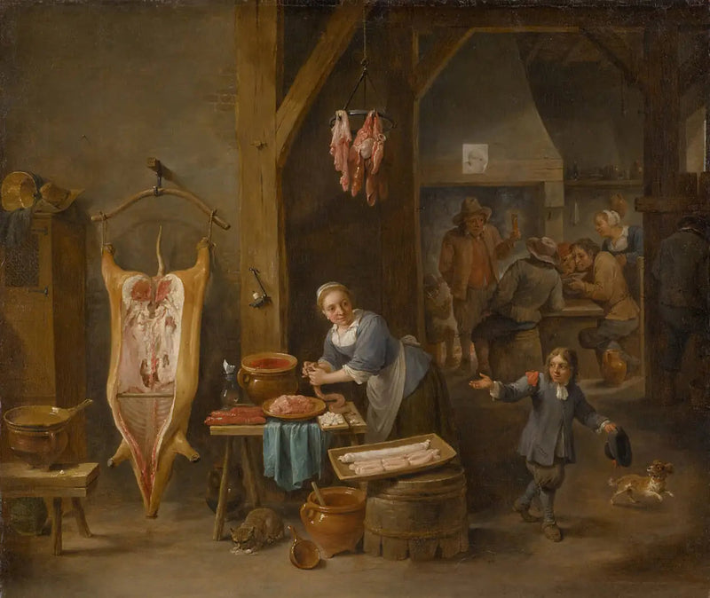 소시지 제조업체 - 데이비드 테니어스 더 쥬네

Source:
Le fabricant de saucisses - David Teniers le Jeune