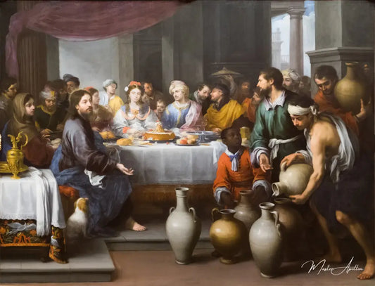 Le festin de mariage à Cana - Bartolomé Esteban Murillo - Reproductions de tableaux et peintures haut de gamme