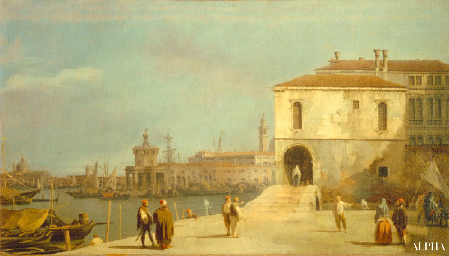 Le Fonteghetto della Farina - Giovanni Antonio Canal - 고급 그림 및 회화 복제본