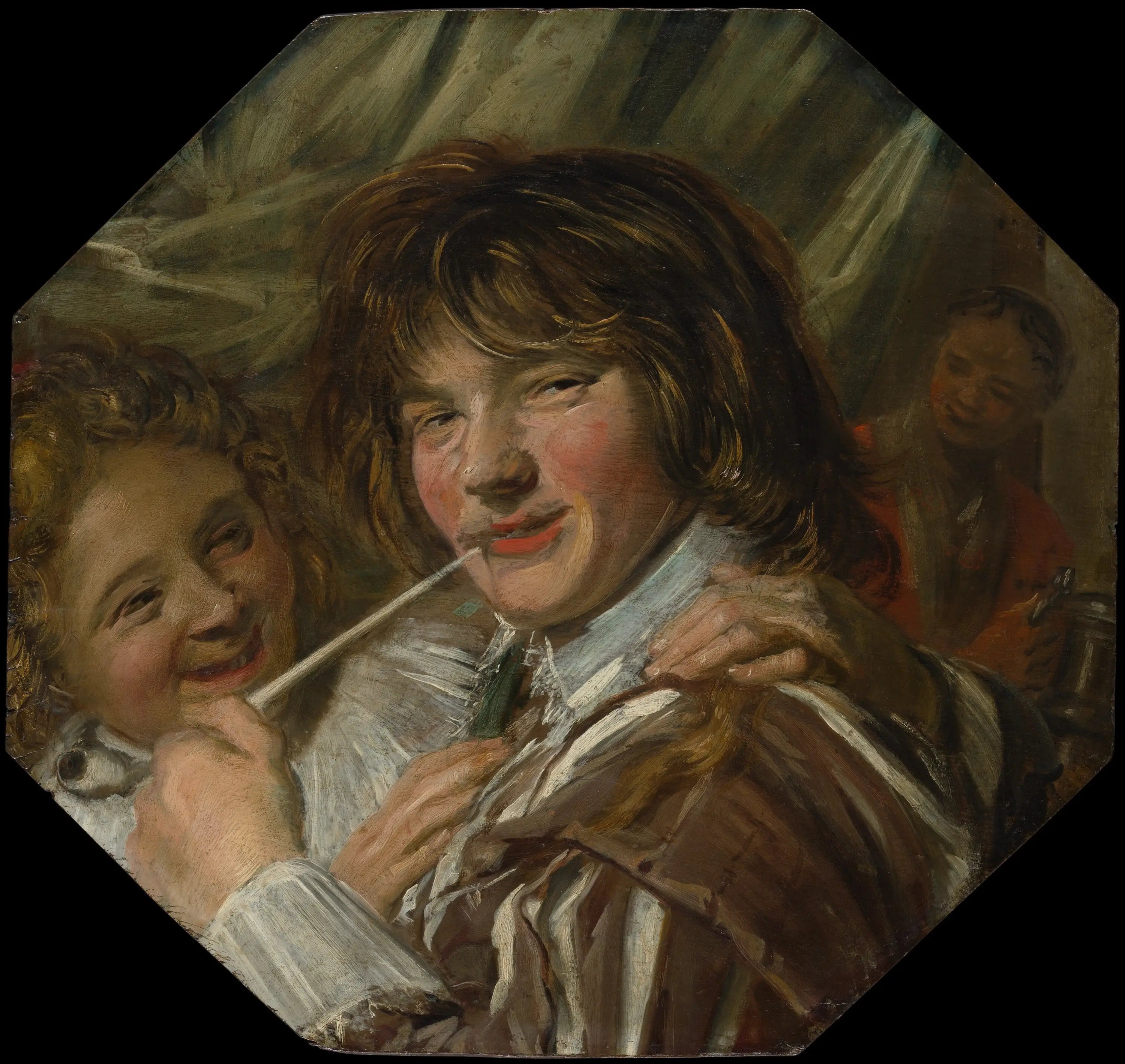 Le Fumeur - Frans Hals image 1 copie peinte à la main à l’huile