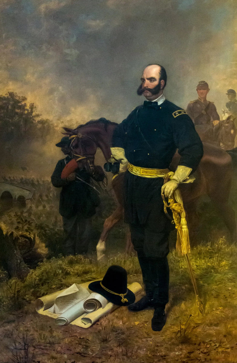 안티텀에서의 앰브로스 번사이드 장군 - 에마누엘 로우차

Source:
Le général Ambrose Burnside à Antietam - Emanuel Leutze