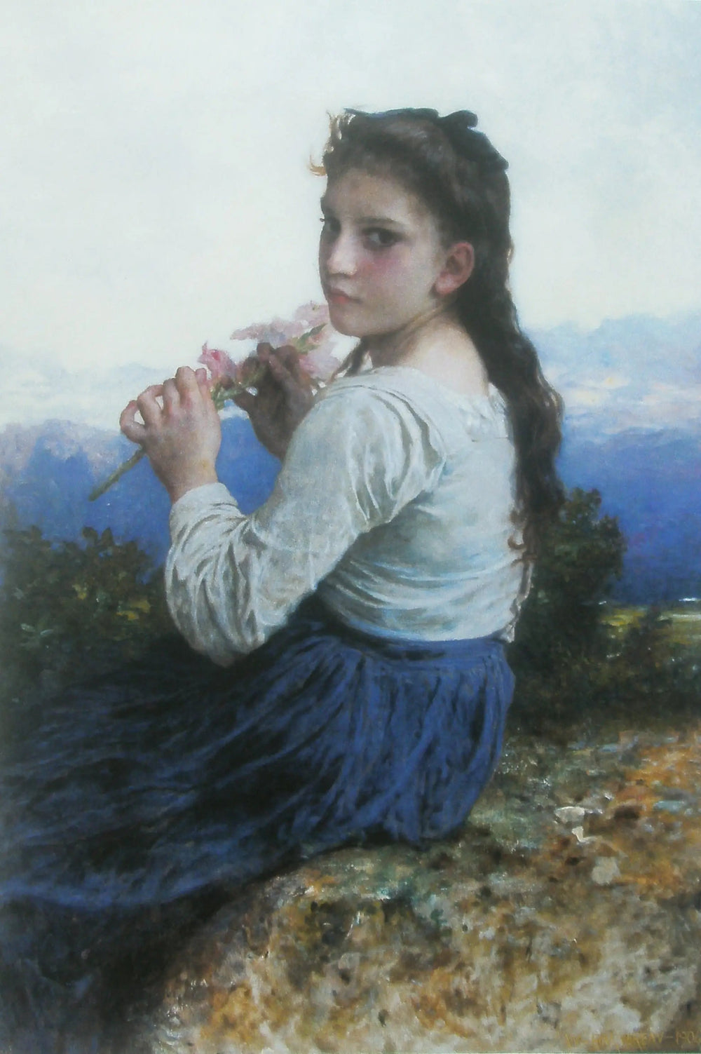 Le glaïeul - Bouguereau image 1 tableau peint à l’huile sur toile
