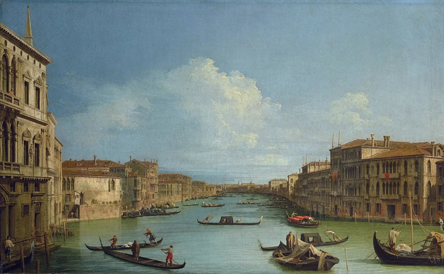 카날레토의 대운하, 카' 포스카리에서 리알토 다리까지

Source:
Le Grand Canal, depuis Ca' Foscari vers le pont du Rialto - Canaletto
