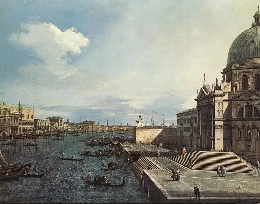 살루테 교회에서 본 그랜드 운하 - 카날레토

Source:
Le Grand Canal depuis l'église de la Salute - Canaletto