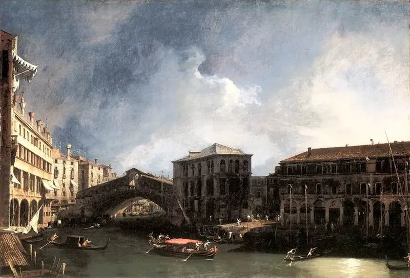리알토 다리 근처의 그랜드 운하 - 카날레토

Source:
Le Grand Canal près du pont du Rialto - Canaletto