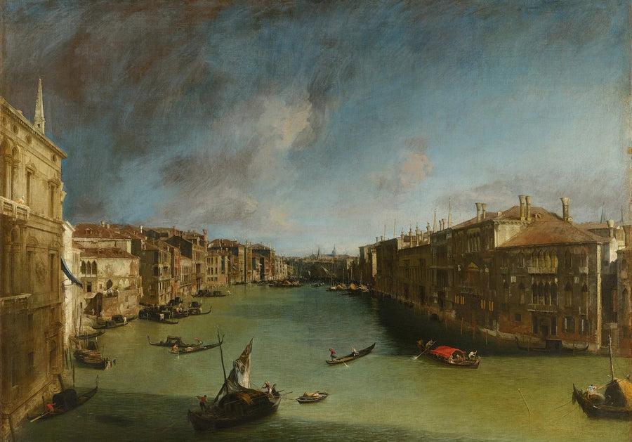 그랜드 운하, 발비 궁전에서 리알토 다리 쪽 북동쪽으로 - 카날레토

Source:
Le Grand Canal, vers le nord-est depuis le palais Balbi vers le pont du Rialto - Canaletto