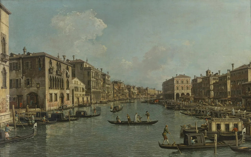 리알토 다리 방향 남서쪽에서 본 그랜드 운하 - 카날레토

Source:
Le Grand Canal vu au sud-ouest vers le pont du Rialto - Canaletto