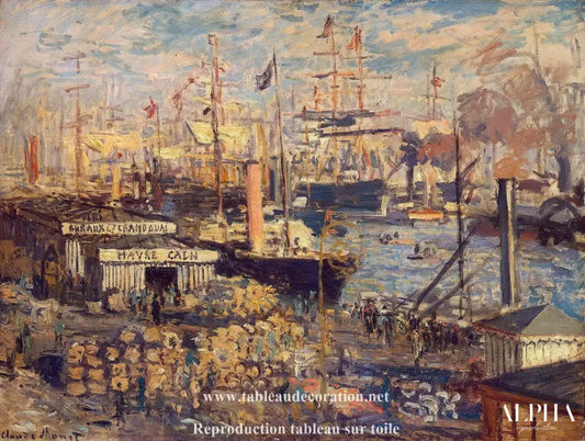 Le Grand Quai au Havre - Tableau Monet - Reproductions de tableaux et peintures haut de gamme