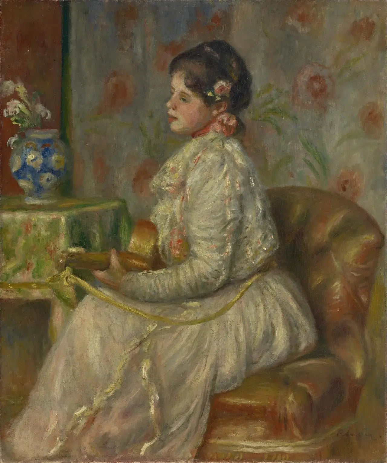 Le guitariste - Pierre-Auguste Renoir image 1 reproduction artisanale de tableau