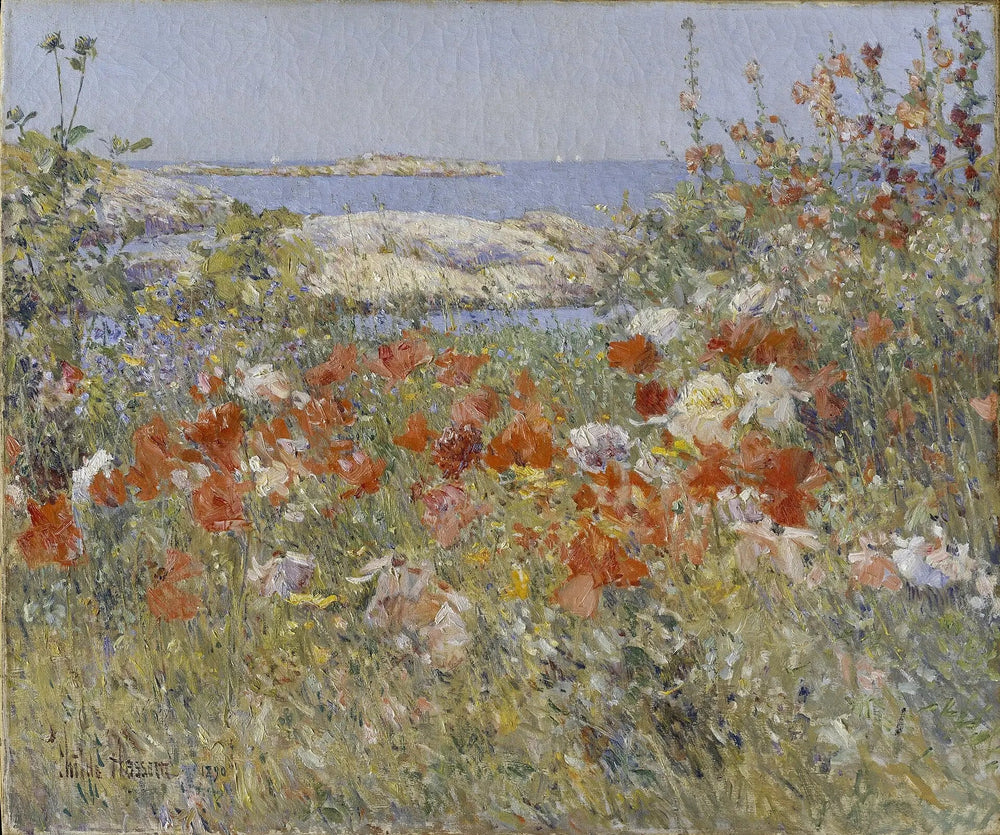 Le Jardin de Cecilia Thaxter, îles de Shoals, Maine - Childe Hassam image 1 reproduction artisanale de tableau