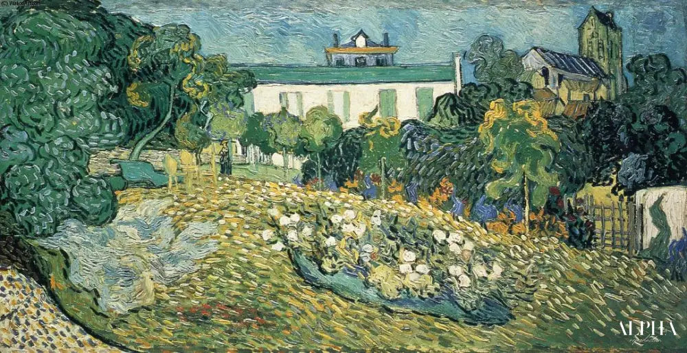 Le jardin de Daubigny 1890 - Van Gogh - Reproductions de tableaux et peintures haut de gamme