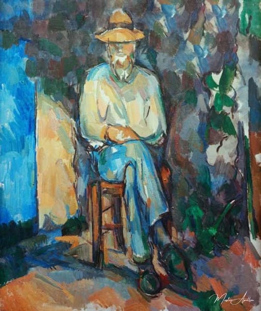 Le jardinier Vallier - Paul Cézanne - Reproductions de tableaux et peintures haut de gamme