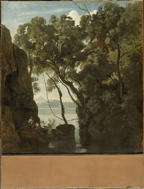 Le Lac de Nemi - Jean-Baptiste Camille Corot - Alpha Reproduction