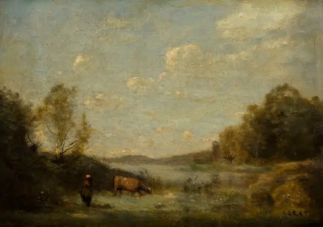 Le lac - Jean-Baptiste Camille Corot - Alpha Reproduction