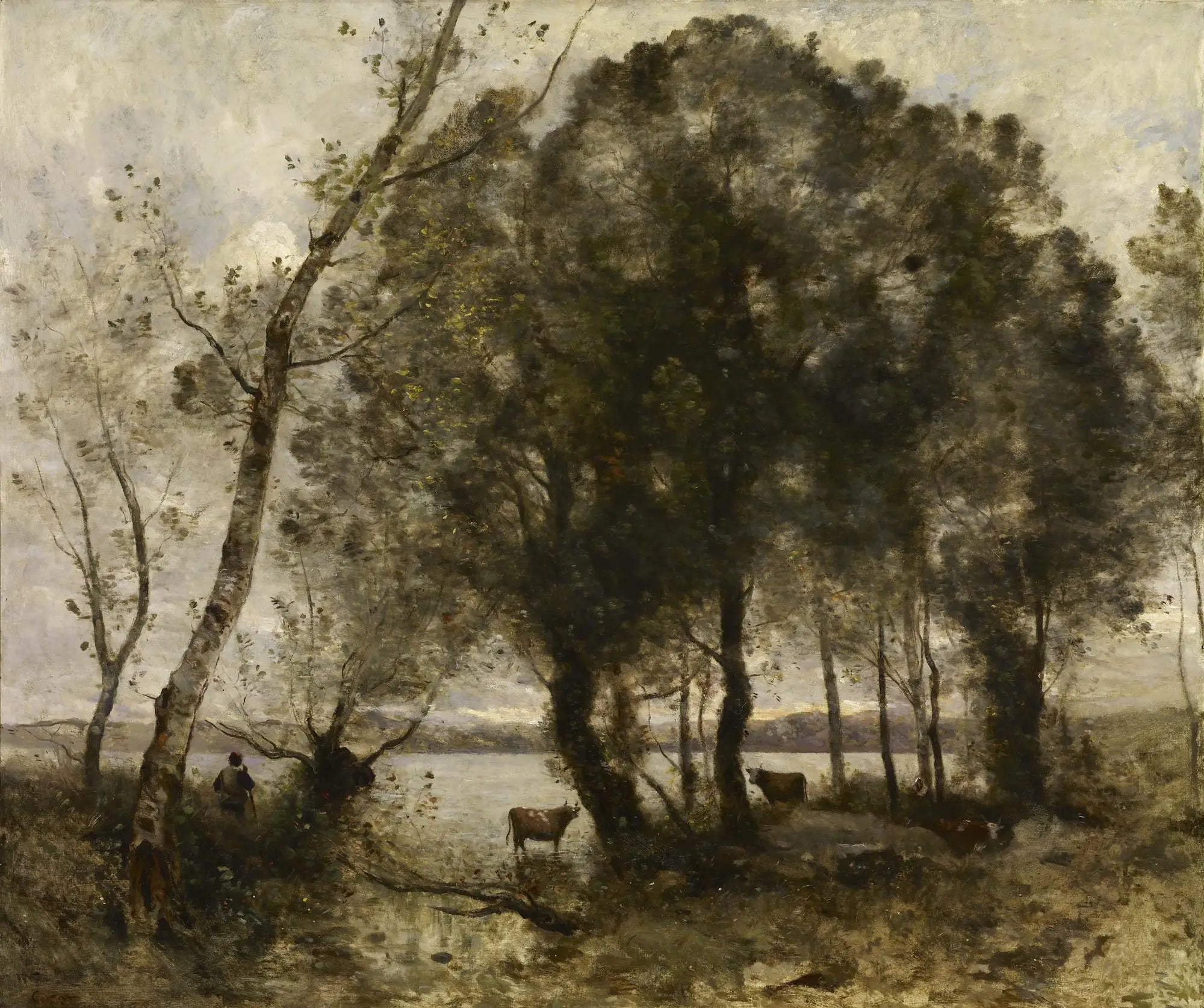 Le Lac - Jean-Baptiste Camille Corot - Alpha Reproduction