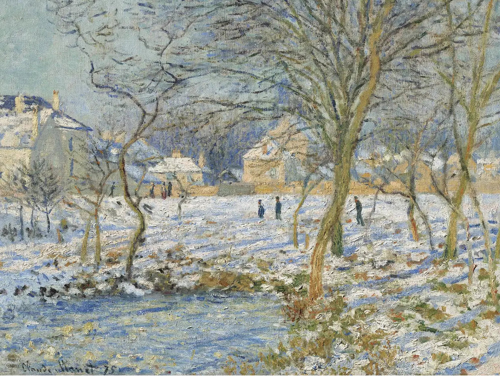 Le lac, l'effet de la neige - Claude Monet image 1 reproduction réalisée par Alpha Reproduction