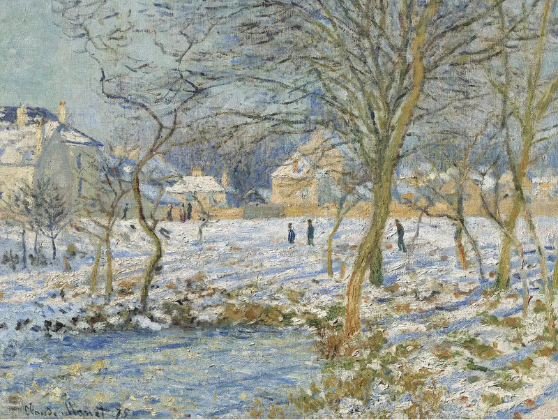 호수, 눈의 효과 - Claude Monet
