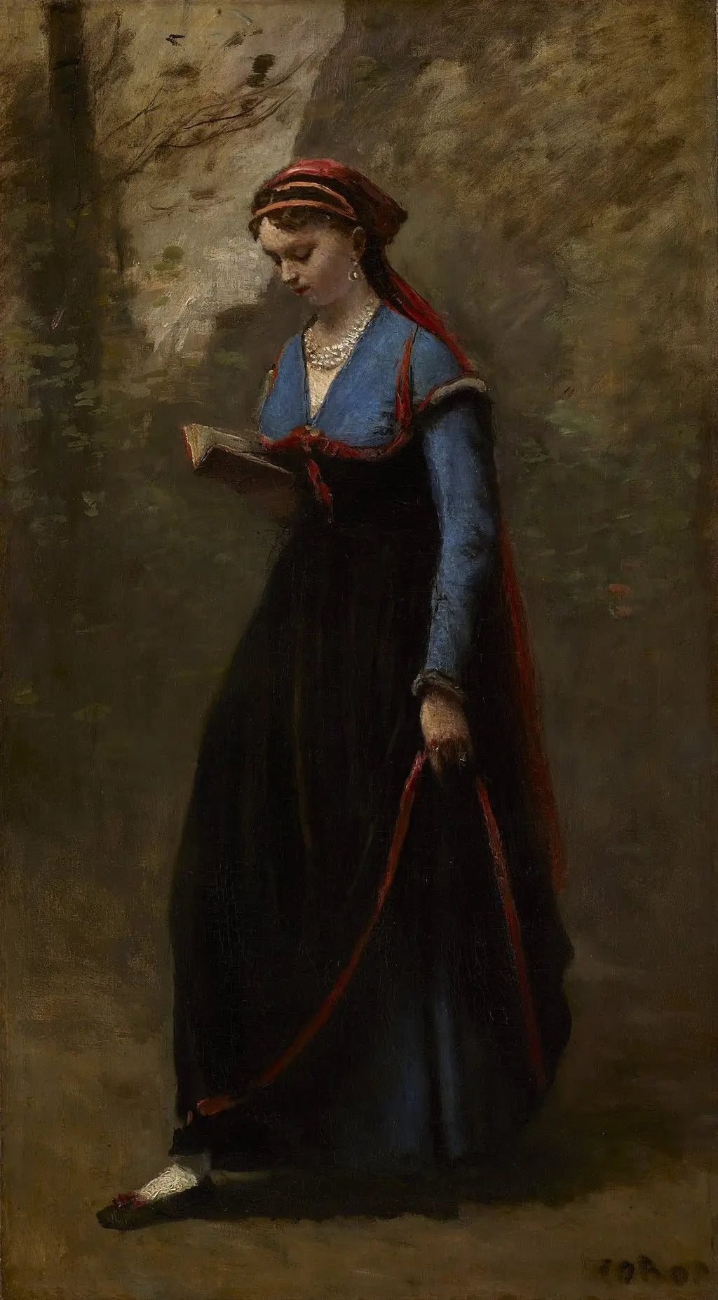 Le lecteur - Jean-Baptiste Camille Corot - Alpha Reproduction