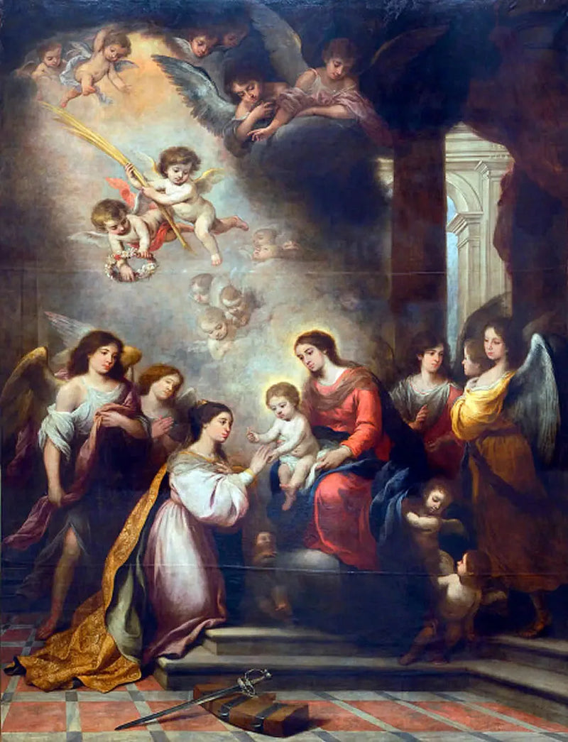 성 케서린의 신비로운 결혼 - 바르톨로메 에스테반 무리요

Source:
Le Mariage mystique de Sainte Catherine - Bartolomé Esteban Murillo