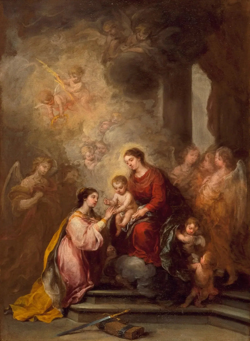 성녀 캐서린의 신비로운 결혼 - 바르톨로메 에스테반 무리요

Source:
Le mariage mystique de sainte Catherine - Bartolomé Esteban Murillo