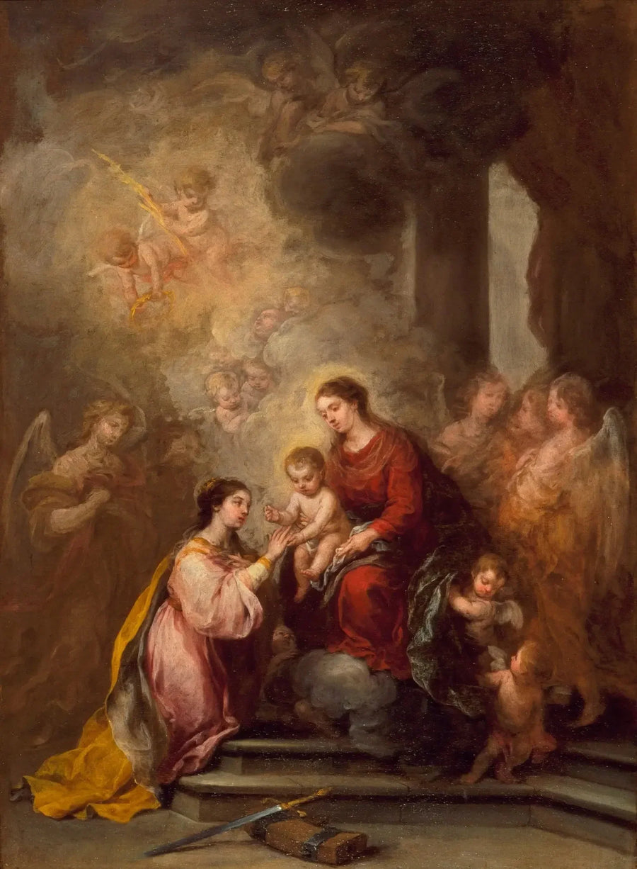 성녀 캐서린의 신비로운 결혼 - 바르톨로메 에스테반 무리요

Source:
Le mariage mystique de sainte Catherine - Bartolomé Esteban Murillo