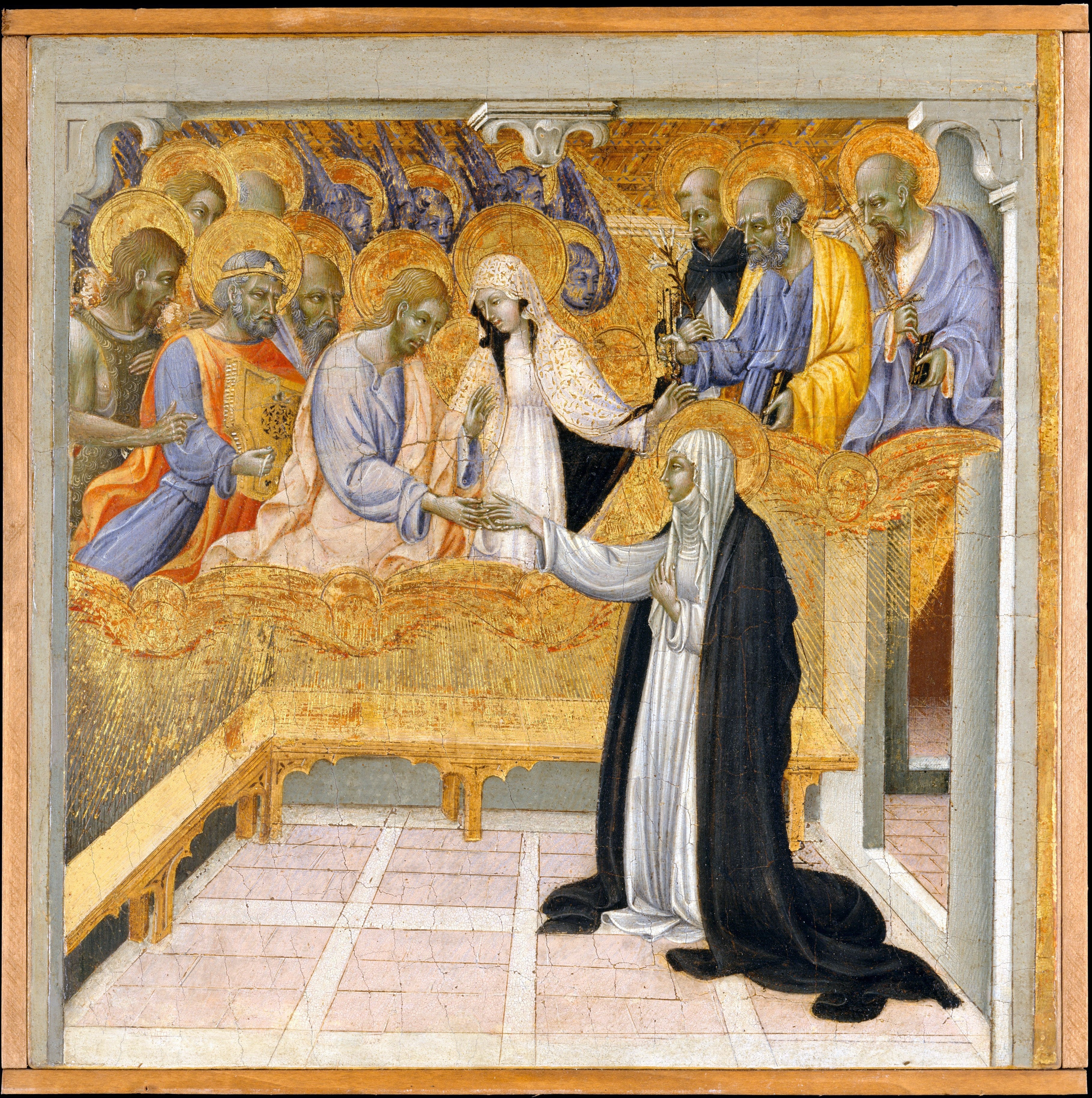 Le Mariage mystique de Sainte Catherine de Sienne - Giovanni di Paolo - Alpha Reproduction