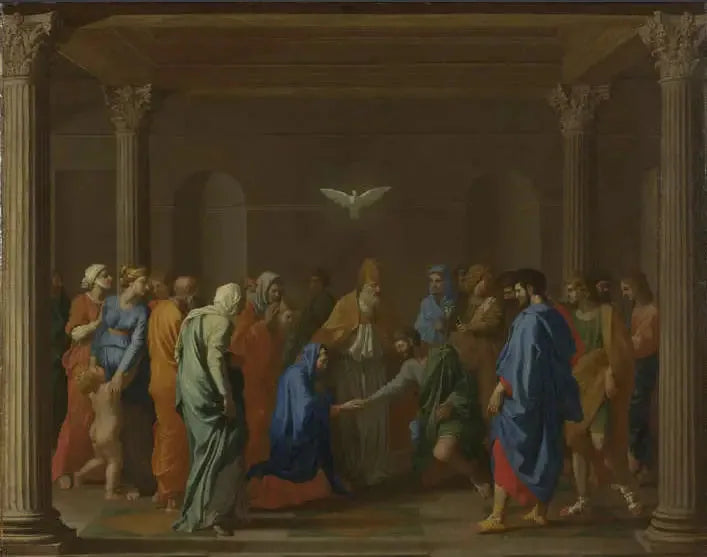 Le Mariage - Nicolas Poussin image 1 copie de tableau peinte à la main