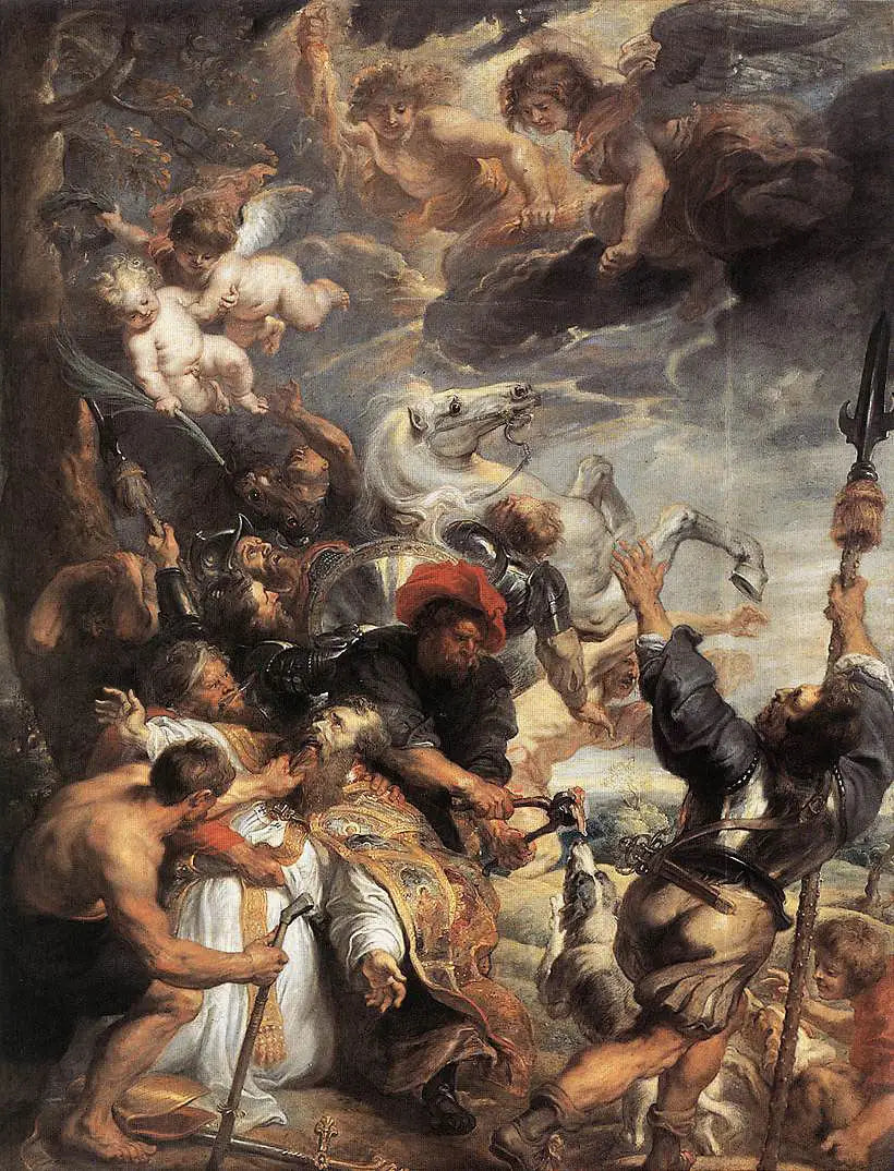 Le martyr de Saint-Liévin - Peter Paul Rubens image 1 copie peinte à la main à l’huile