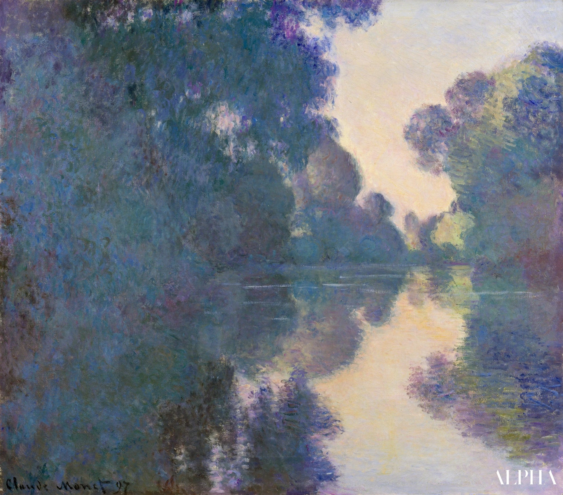 Le Matin sur la Seine, temps net - Claude Monet - Reproductions de tableaux et peintures haut de gamme