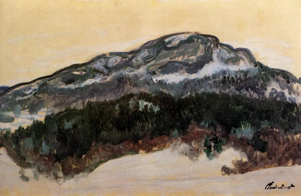 Reproduction du tableau « Le Mont Kolsaas en Norvège - Claude Monet » par Alpha Reproduction en peinture à l’huile