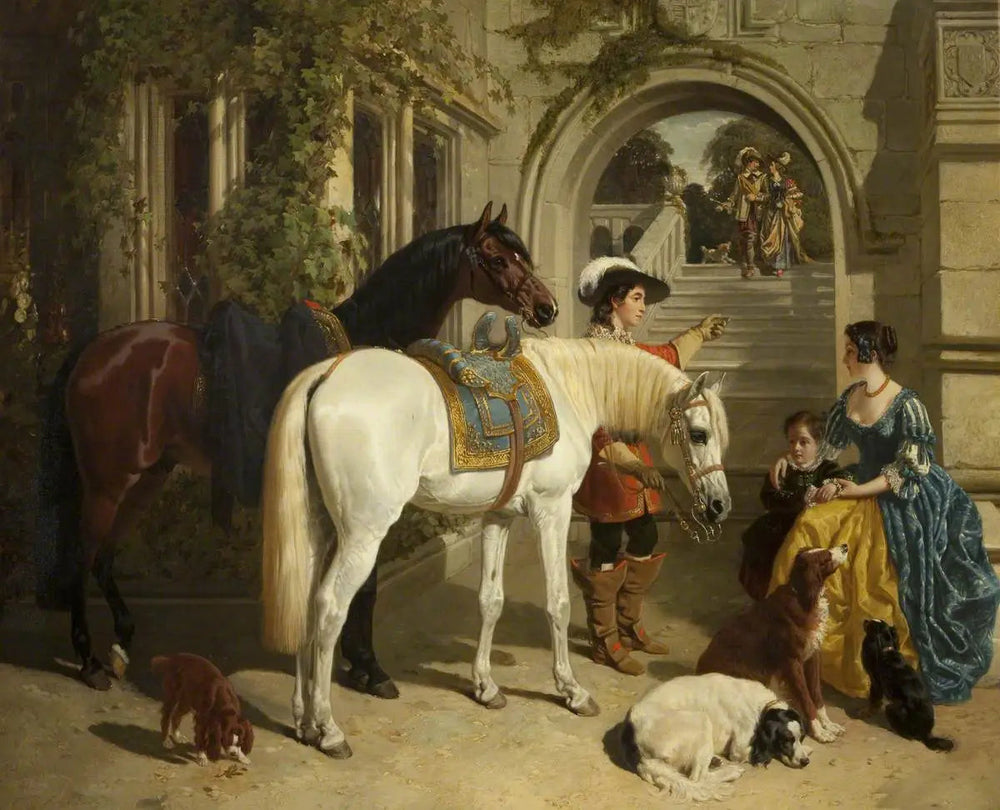 Le Palfroi de ma Dame - John Frederick Herring, Sr. image 1 reproduction artisanale de tableau