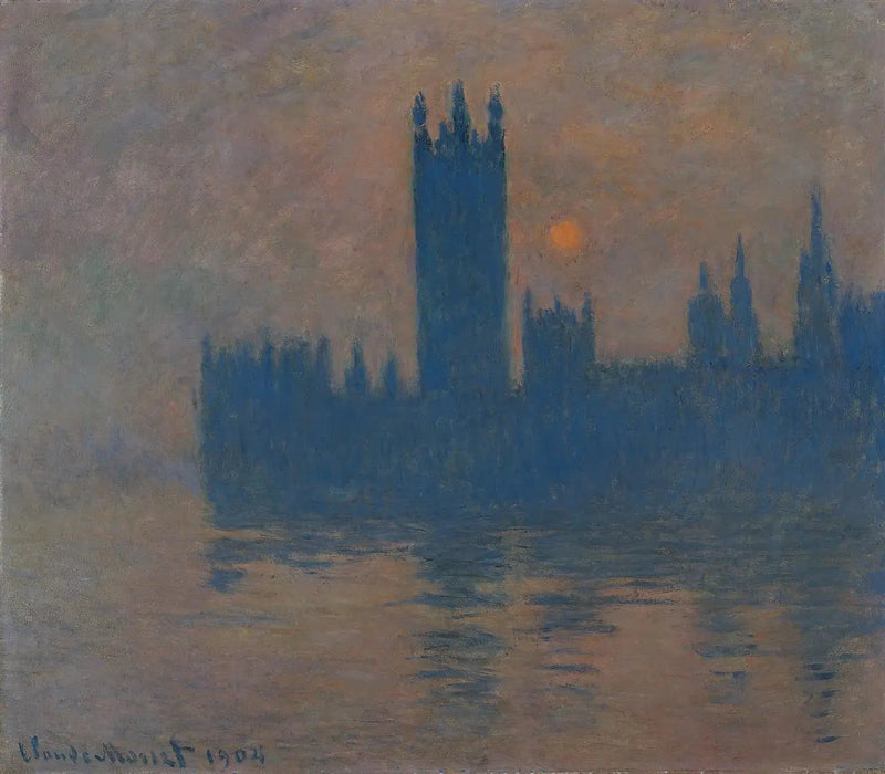 의회, 일몰 - Claude Monet