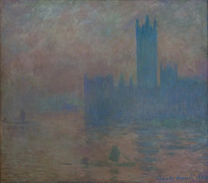 런던 의사당, 안개 효과 - Claude Monet