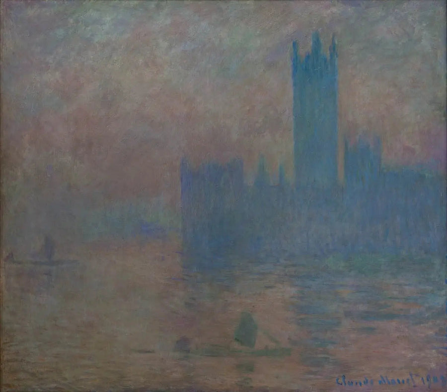 런던 의사당, 안개 효과 - Claude Monet