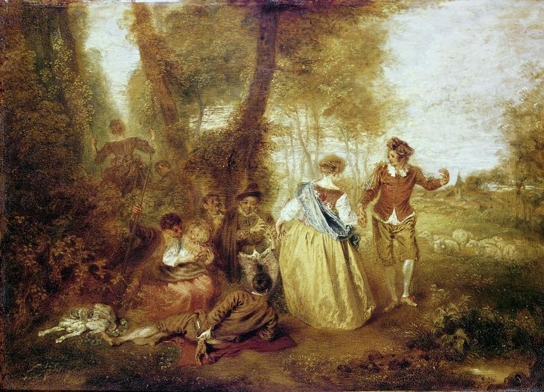 Le Plaisir pastoral - Antoine Watteau - Alpha Reproduction