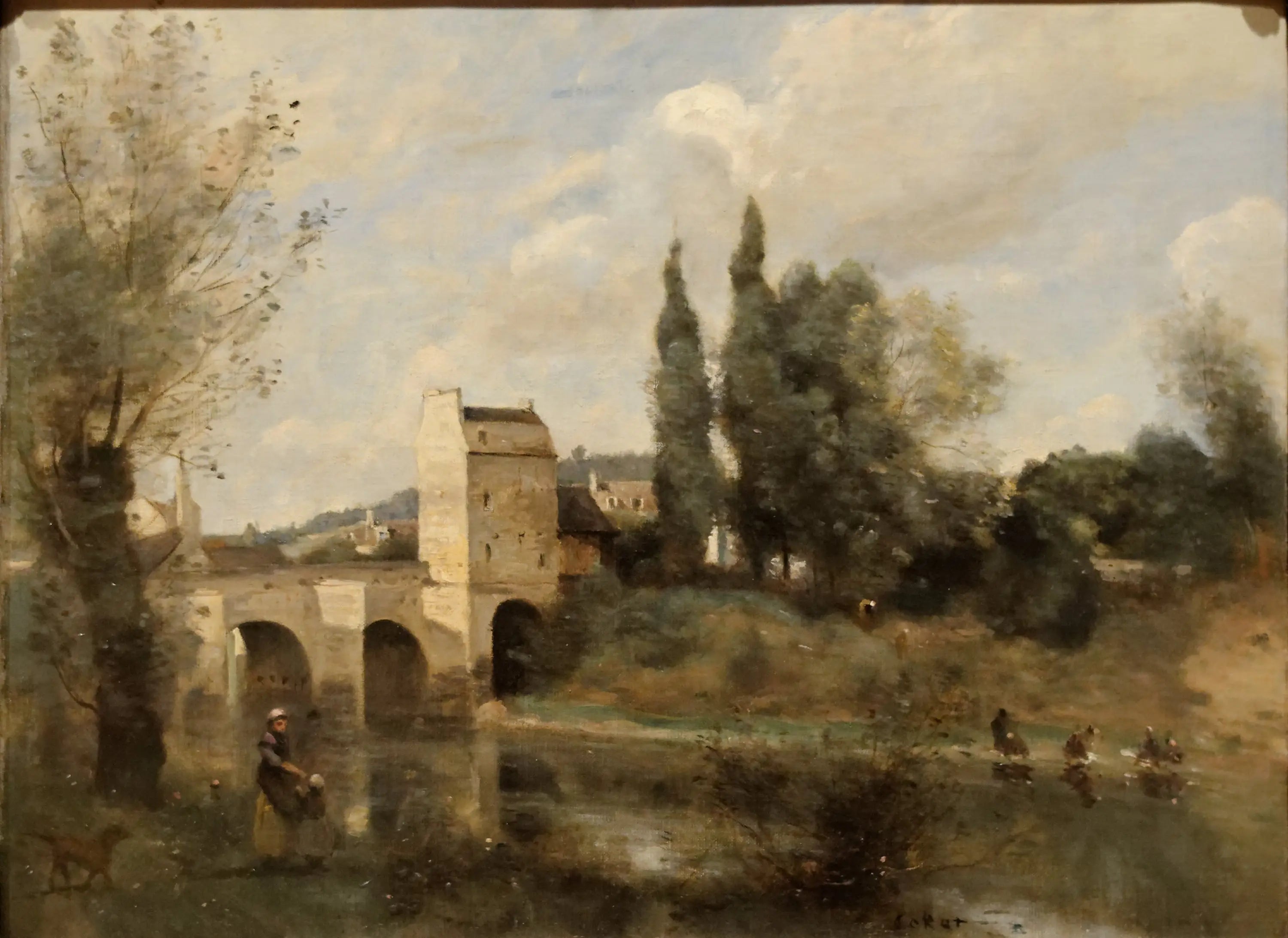 Le pont de Mantes - Jean-Baptiste Camille Corot - Alpha Reproduction