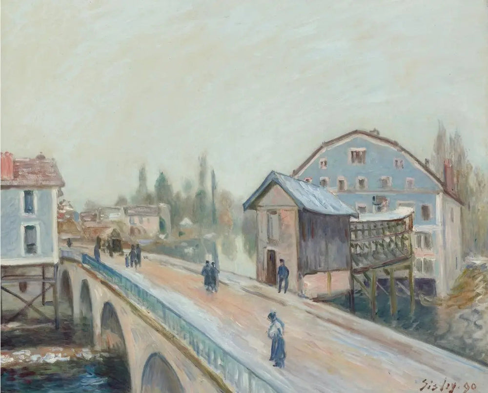 Le Pont de Moret - Alfred Sisley image 1 copie peinte à la main à l’huile