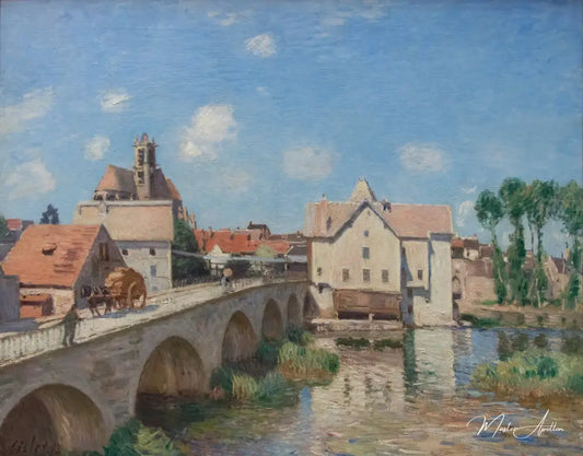 Le pont de Moret - Alfred Sisley - Reproductions de tableaux et peintures haut de gamme