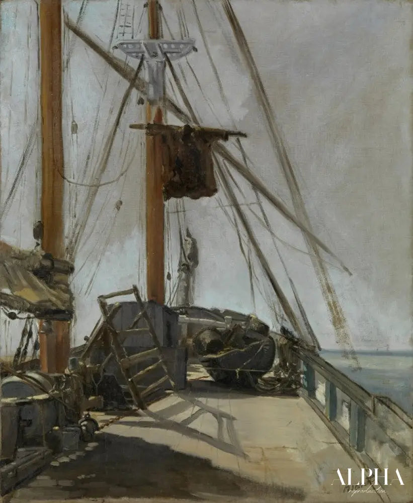 Le pont du navire - Edouard Manet - Reproductions de tableaux et peintures haut de gamme