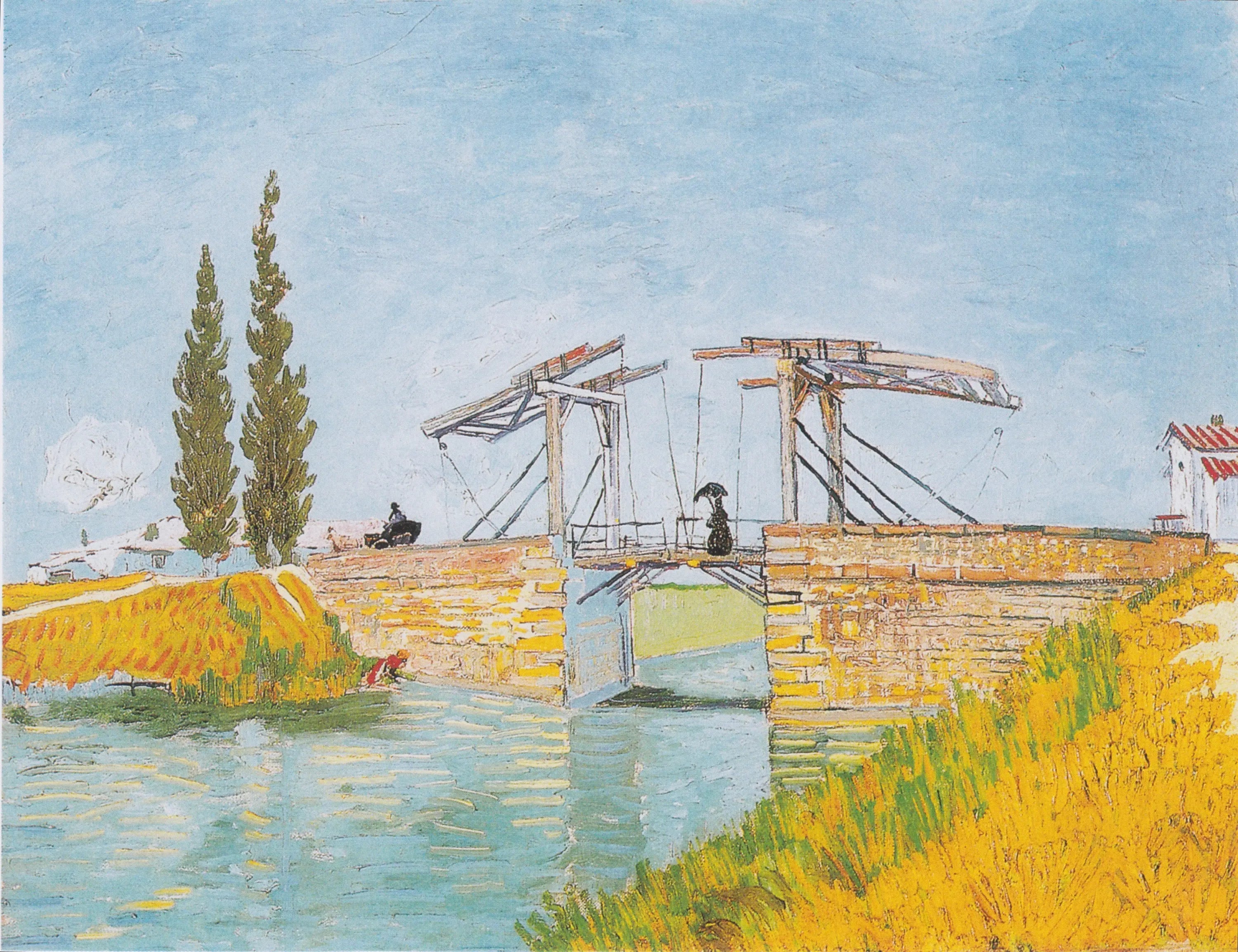 Le pont Langlois à Arles - Vincent van Gogh image 1 copie peinte à la main à l’huile