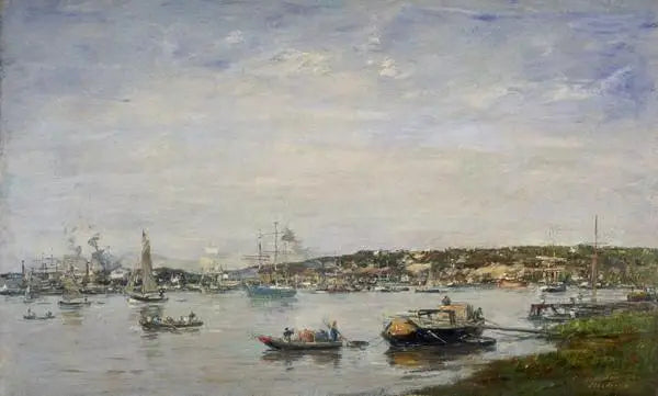 Le port de Bordeaux - Eugène Boudin image 1 tableau peint à l’huile sur toile