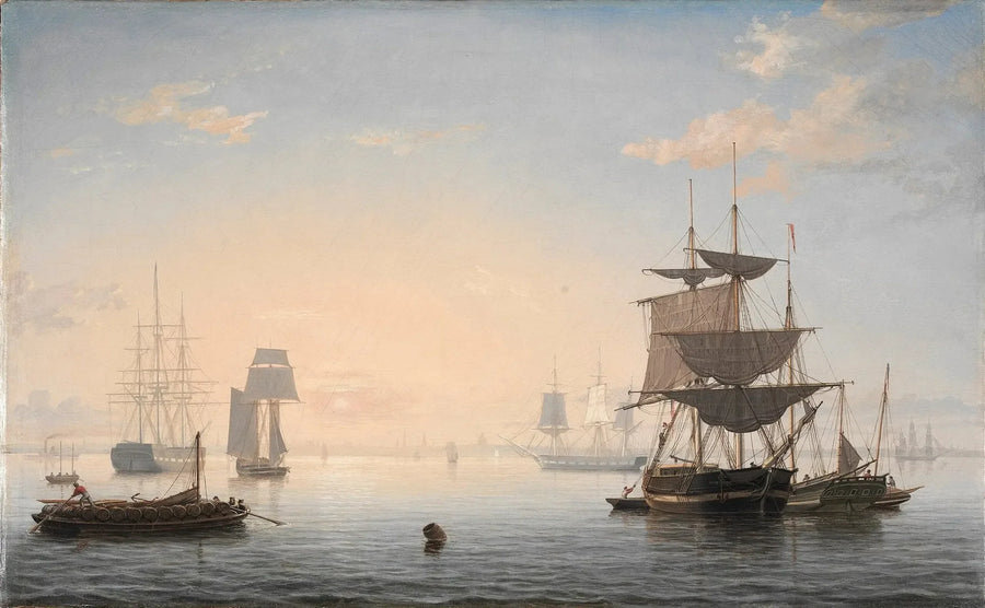 보스턴 항구, 멀리 도시와 함께 - 피츠 헨리 레인

Source:
Le port de Boston, avec la ville au loin - Fitz Henry Lane
