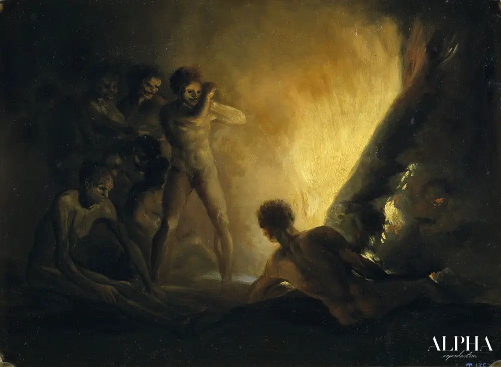 Le Pyre - Francisco de Goya - Reproductions de tableaux et peintures haut de gamme