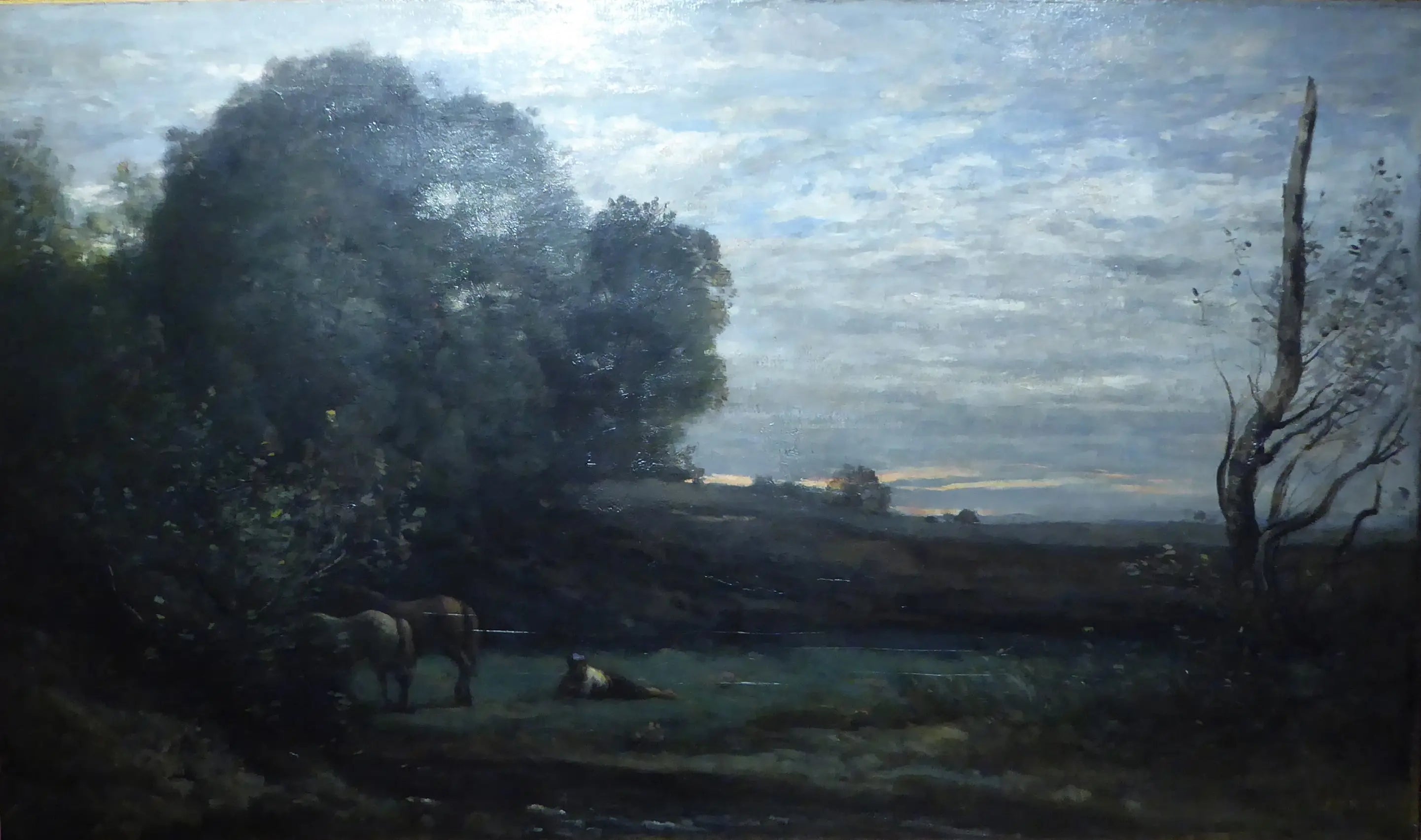 Le Repos des chevaux - Jean-Baptiste Camille Corot - Alpha Reproduction