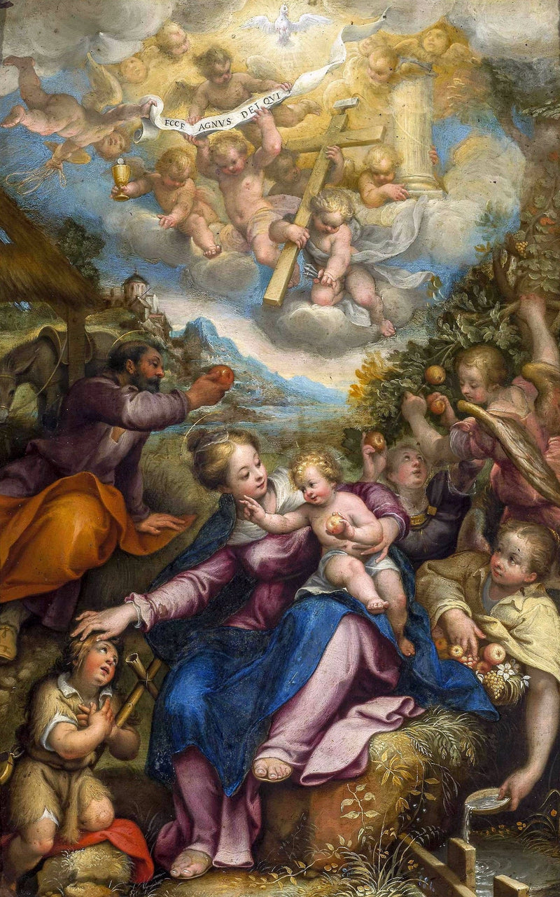 이집트로 도망가는 동안의 휴식 - 데니 칼바에르