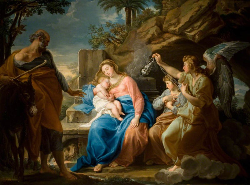 이집트 탈출 동안의 휴식 - Pompeo Batoni