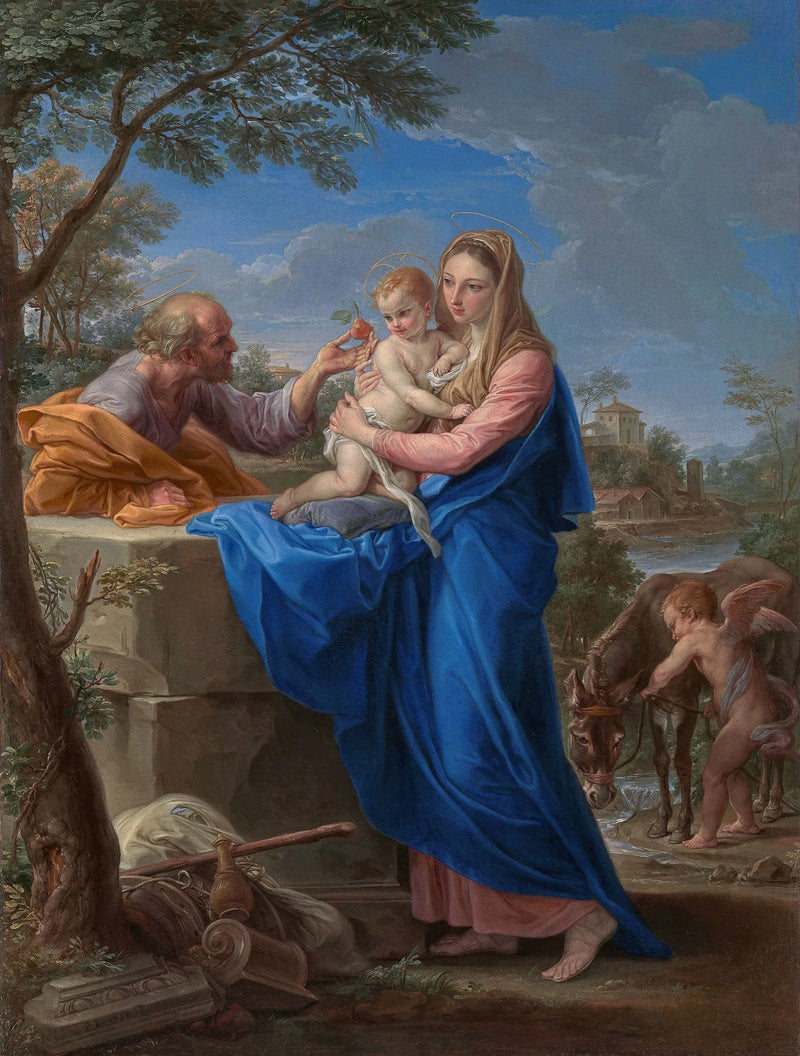 이집트로 도망가는 동안의 휴식 - Pompeo Batoni