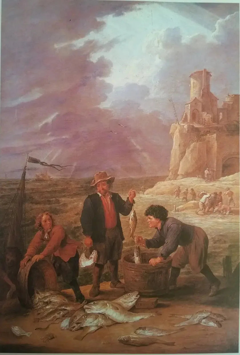 어부들의 귀환과 그들의 잡은 물고기 - 데이비드 테니에르 더 쥬네

Source:
Le retour des pêcheurs avec leurs prises - David Teniers le Jeune
