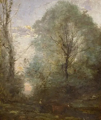 Le retour du petit bouvier - Jean-Baptiste Camille Corot - Alpha Reproduction
