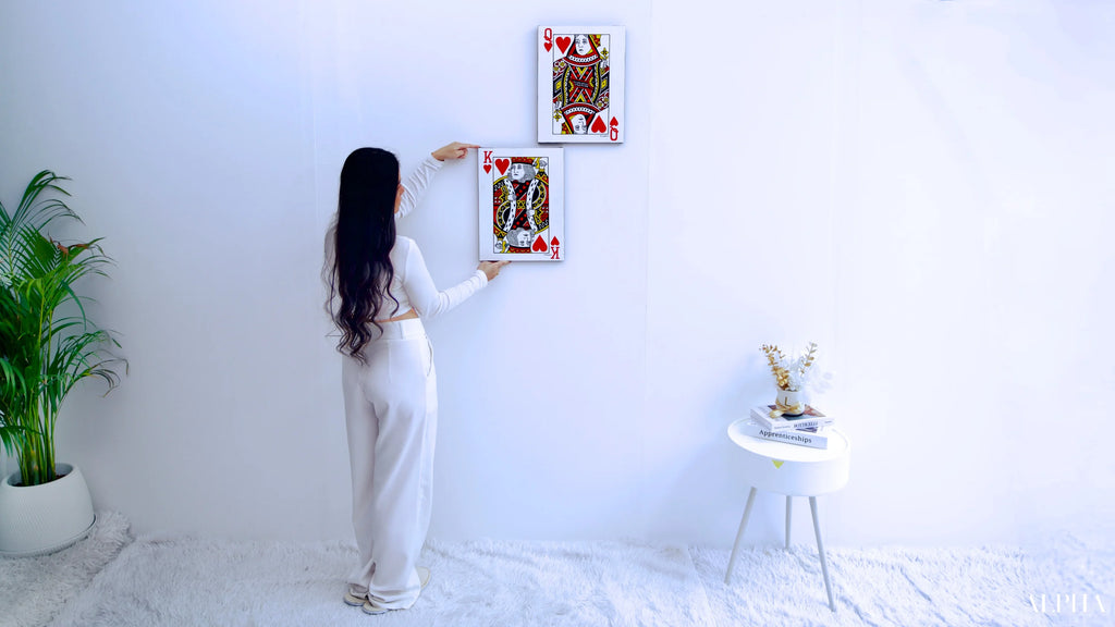 King and Queen of Hearts - Phichai | 30 x 40 cm (x2) Reproductions de tableaux à la peinture à l’huile